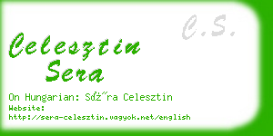 celesztin sera business card